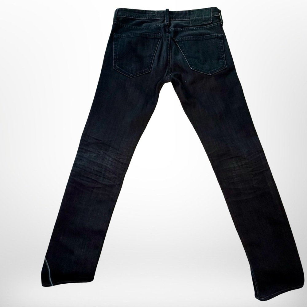 Ag Adriano Goldschmied Black Straight Jeans - Picture 3 of 6
